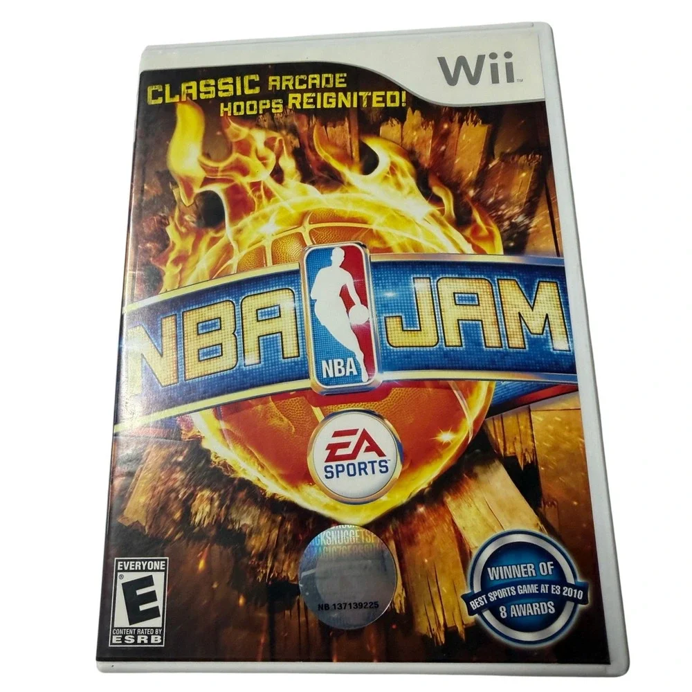 NBA Jam Nintendo Wii EA Sports Basketball Video Game Classic Arcade RVL-P-SNJE